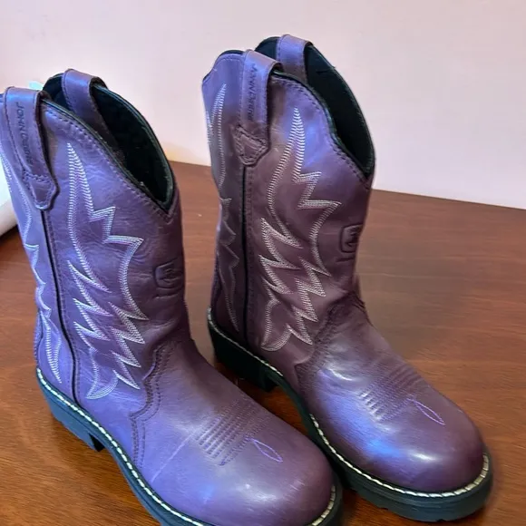 John Deere pull on Western boots Stirrup stabilizer,Eur 38.5,US  size 8 NEW