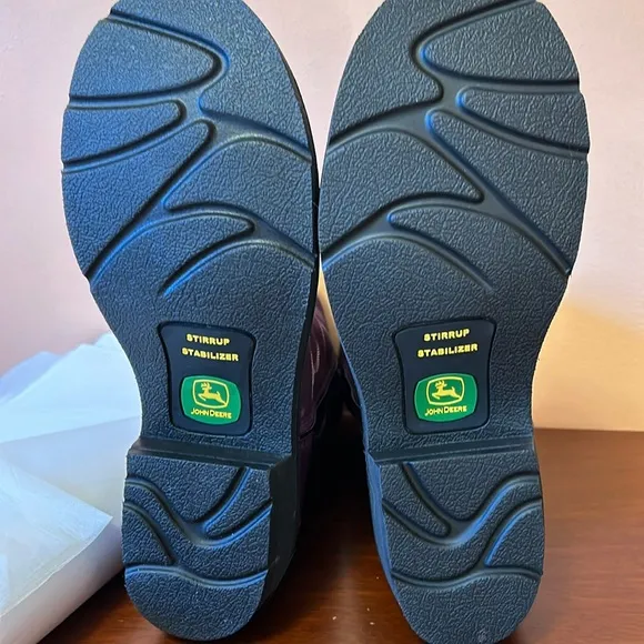 John Deere pull on Western boots Stirrup stabilizer,Eur 38.5,US  size 8 NEW