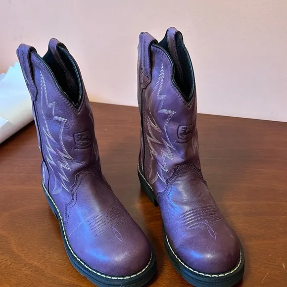John Deere pull on Western boots Stirrup stabilizer,Eur 38.5,US  size 8 NEW