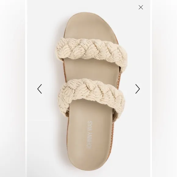 Johnny Was Braided Rope Platform Sandals