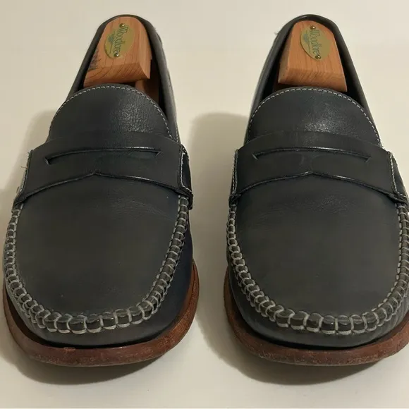 Johnston &amp; Murphy Blue Classic Slip On Style Danbury Penny loafers Size 8 M