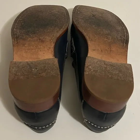 Johnston &amp; Murphy Blue Classic Slip On Style Danbury Penny loafers Size 8 M
