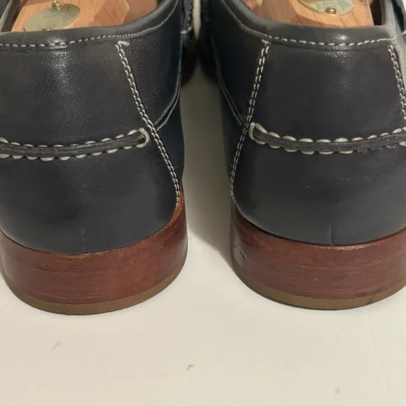 Johnston &amp; Murphy Blue Classic Slip On Style Danbury Penny loafers Size 8 M