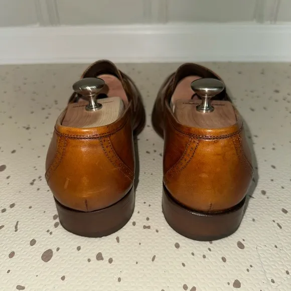 Johnston &amp; Murphy Brown Leather Penny Loafers