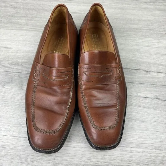 Johnston‎ &amp; Murphy Cellini Made in Italy Men's Penny Loafers 10.5 M 6814
