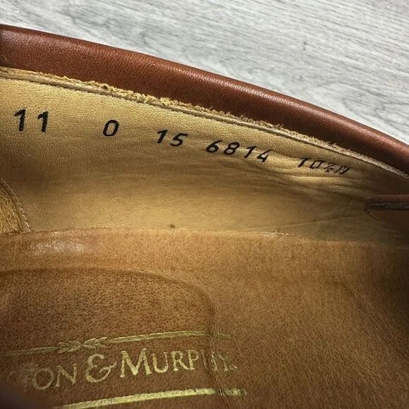 Johnston‎ &amp; Murphy Cellini Made in Italy Men's Penny Loafers 10.5 M 6814