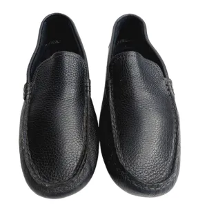 Johnston &amp; Murphy Driving Moccasin Loafers 8.5 M Soft Black Pebbled Leather NEW