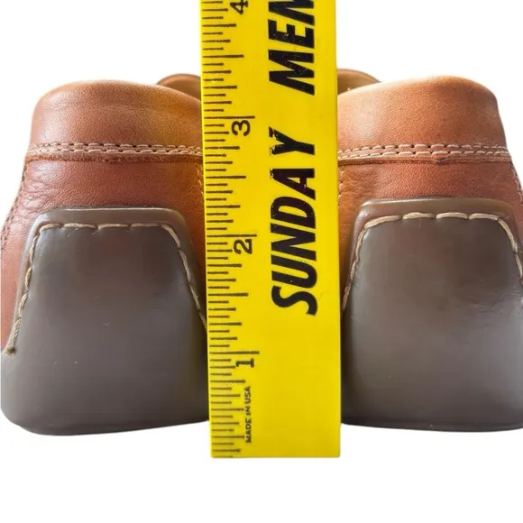 Johnston &amp; Murphy Driving Moccasin Loafers Shoe Sz 8 Brown Sheepskin Leather NEW
