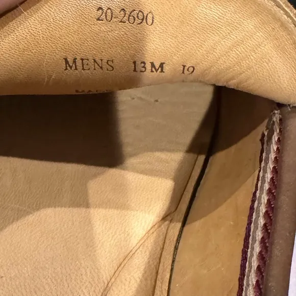 Johnston &amp; Murphy Durant Penny Tan Dk Brown Men's Leather Loafers 13  13M