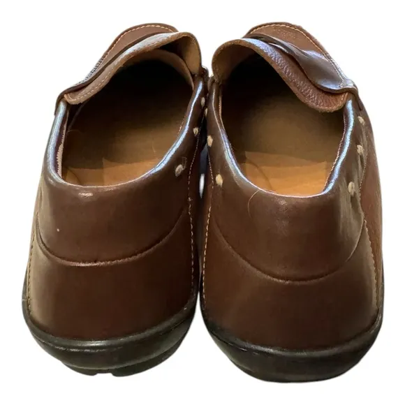 Johnston &amp; Murphy Durant Penny Tan Dk Brown Men's Leather Loafers 13  13M