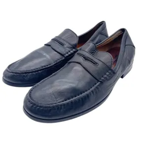Johnston &amp; Murphy Men's Black Sheepskin Loafers Shoe Size 11 M