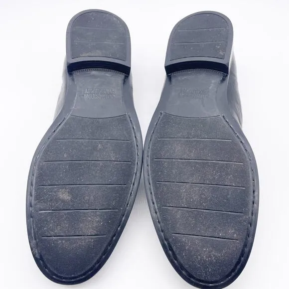 Johnston &amp; Murphy Men's Black Sheepskin Loafers Shoe Size 11 M