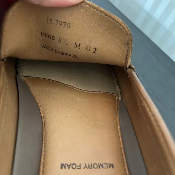 Johnston &amp; Murphy Nichols Penny Tan Full Grain Men’s Leather Loafers. Size 8.5