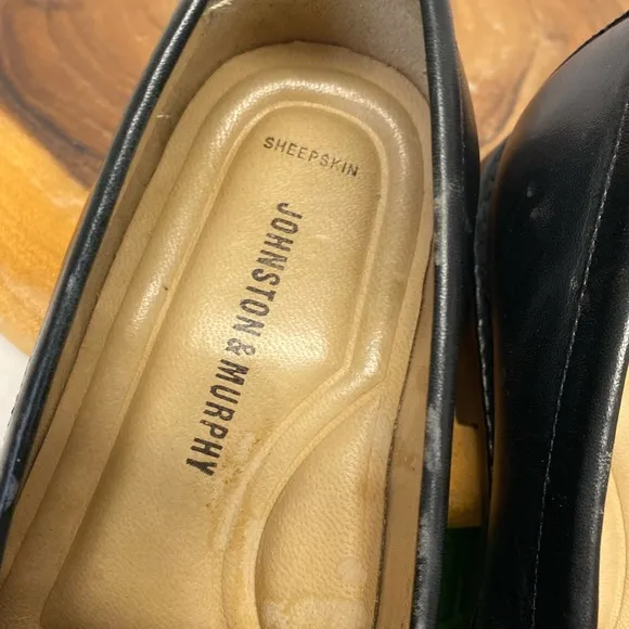 Johnston &amp; Murphy Sheepskin Leather Penny Loafers Career Loafers