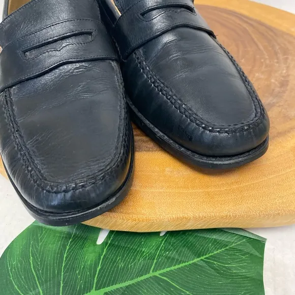 Johnston &amp; Murphy Sheepskin Leather Penny Loafers Career Loafers