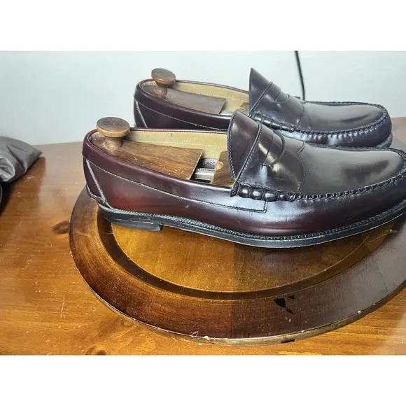 Johnston &amp; Murphy Ski Moc Burgundy / Brown Penny Loafer 24 9003 US 13 EEE