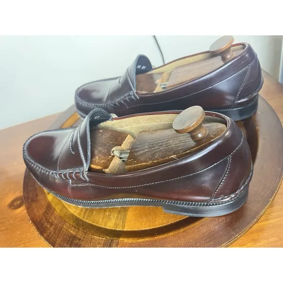 Johnston &amp; Murphy Ski Moc Burgundy / Brown Penny Loafer 24 9003 US 13 EEE