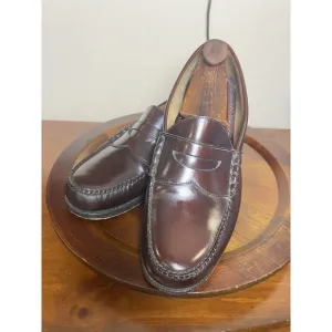 Johnston &amp; Murphy Ski Moc Burgundy / Brown Penny Loafer 24 9003 US 13 EEE