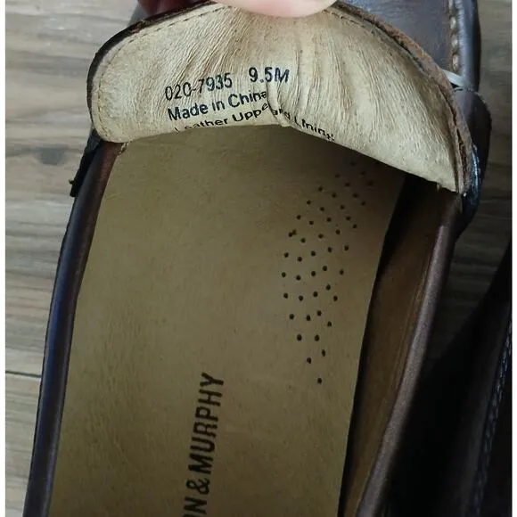 Johnston and Murphy Penny Loafers Slip on 9.5 M