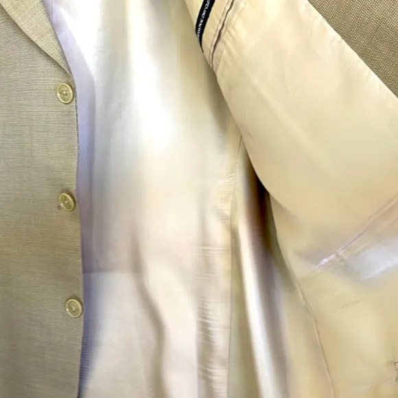 Jones New York Silk Blend Men’s Beige / Tan Blazer Size R 48
