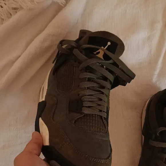 Jordan Green and Black High-Top Sneakers with Jumpman Logo