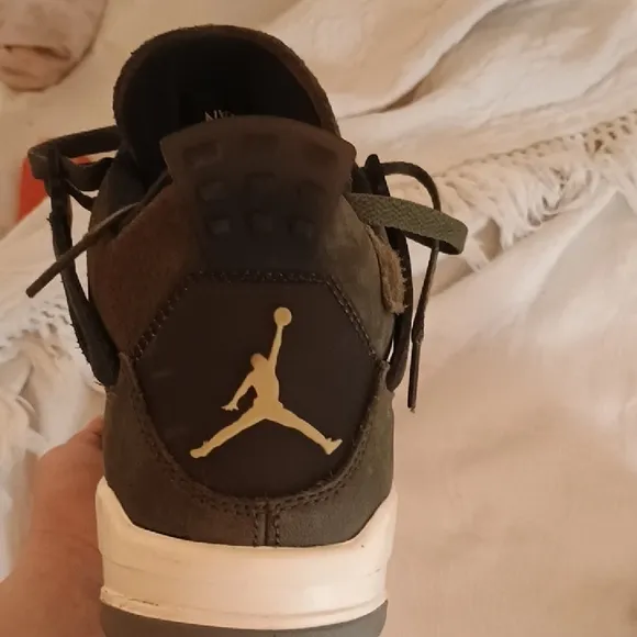 Jordan Green and Black High-Top Sneakers with Jumpman Logo