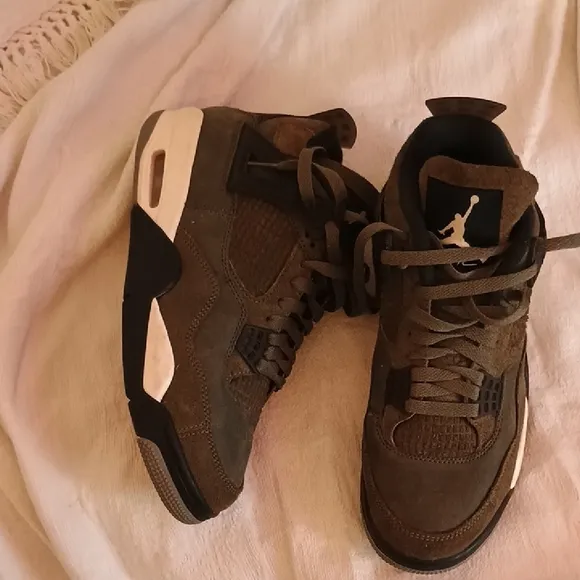 Jordan Green and Black High-Top Sneakers with Jumpman Logo