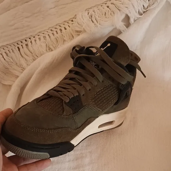 Jordan Green and Black High-Top Sneakers with Jumpman Logo