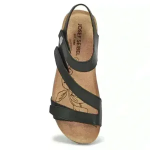 Josef Seibel women’s Tonga black casual strap sandals women's size 8-8.5