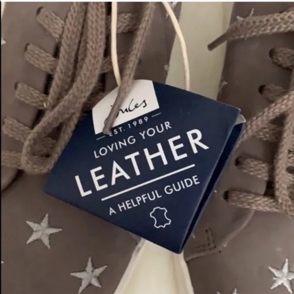 Joules Leather Stars Low Top Sneakers