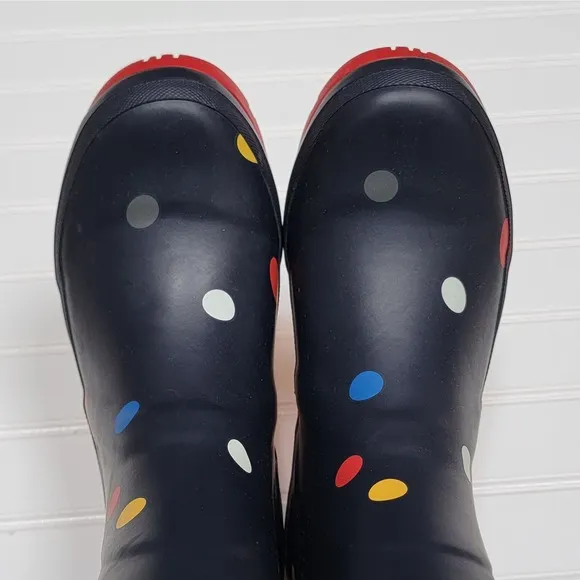 Joules Women's Polka Dot Molly Welly Rain Boots