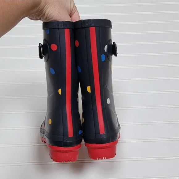 Joules Women's Polka Dot Molly Welly Rain Boots