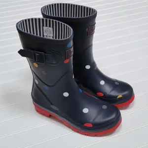Joules Women's Polka Dot Molly Welly Rain Boots