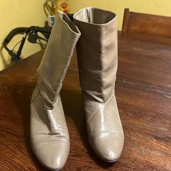 Joyce California Vintage Womens leather mid-calf boots 90’s made in USA