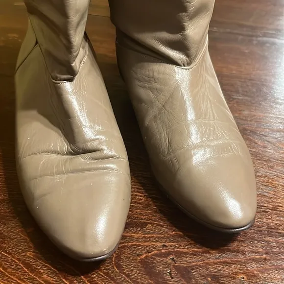 Joyce California Vintage Womens leather mid-calf boots 90’s made in USA