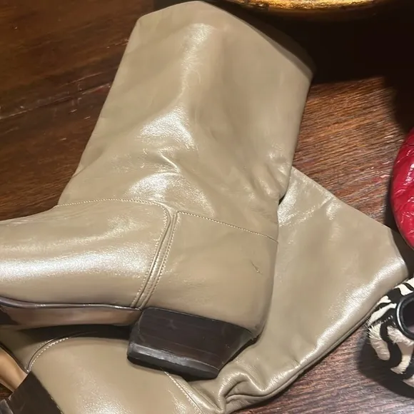 Joyce California Vintage Womens leather mid-calf boots 90’s made in USA