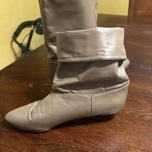 Joyce California Vintage Womens leather mid-calf boots 90’s made in USA