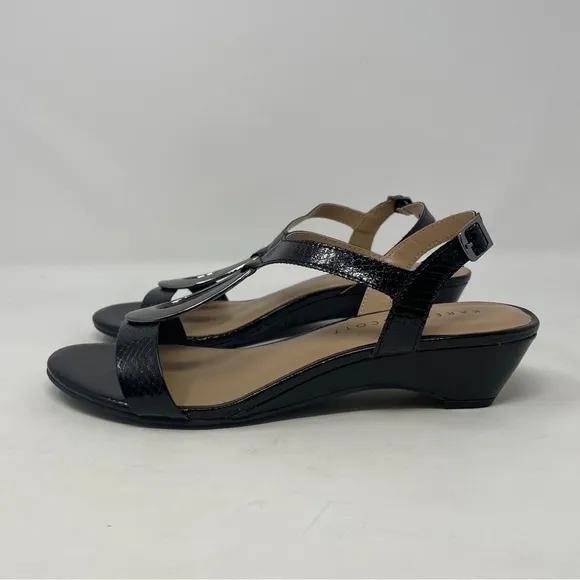 Karen Scott Carmeyy Open Toe Embellished Wedge Sandals - NWT