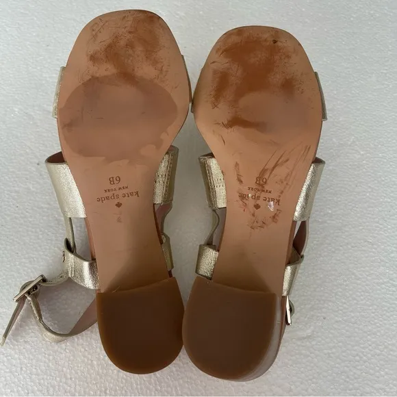 Kate Spade Gold Puglia Sandals