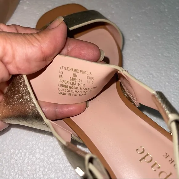 Kate Spade Gold Puglia Sandals