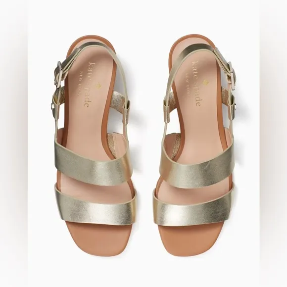 Kate Spade Gold Puglia Sandals
