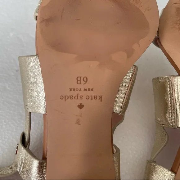 Kate Spade Gold Puglia Sandals