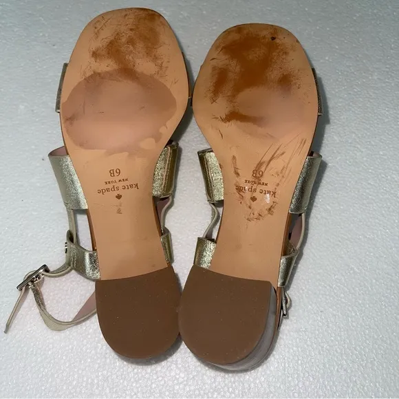 Kate Spade Gold Puglia Sandals