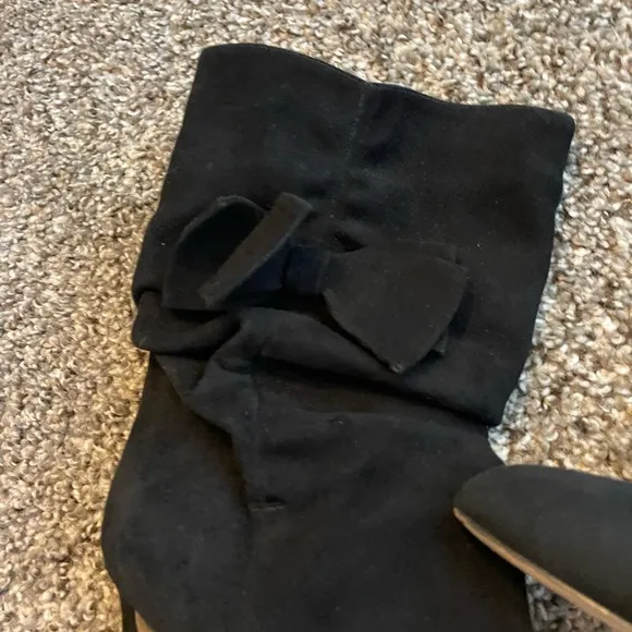 Kate spade women’s mid calf heel boots black size 7