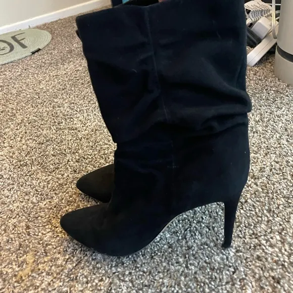 Kate spade women’s mid calf heel boots black size 7