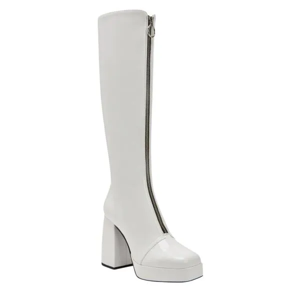 Katy Perry Women's The Uplift Narrow Calf Boots White Size 6 1/2