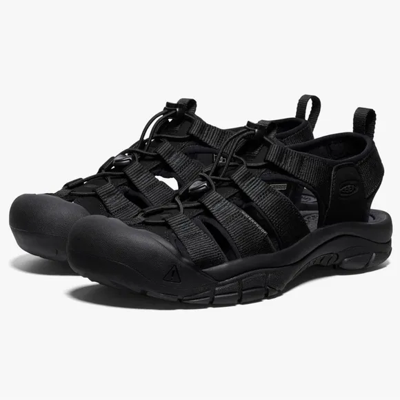 KEEN Men's Newport H2 Closed Toe Water Sandal Hiking Shoes Black Color Size 9