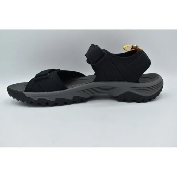 Keen Mens Size 12 Targhee III Open Toe H2 Black Yellow Sandals Shoes
