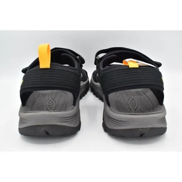 Keen Mens Size 12 Targhee III Open Toe H2 Black Yellow Sandals Shoes