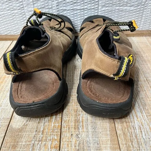 Keen Newport Leather Waterproof Hiking Sandals With Straps Size 11.5